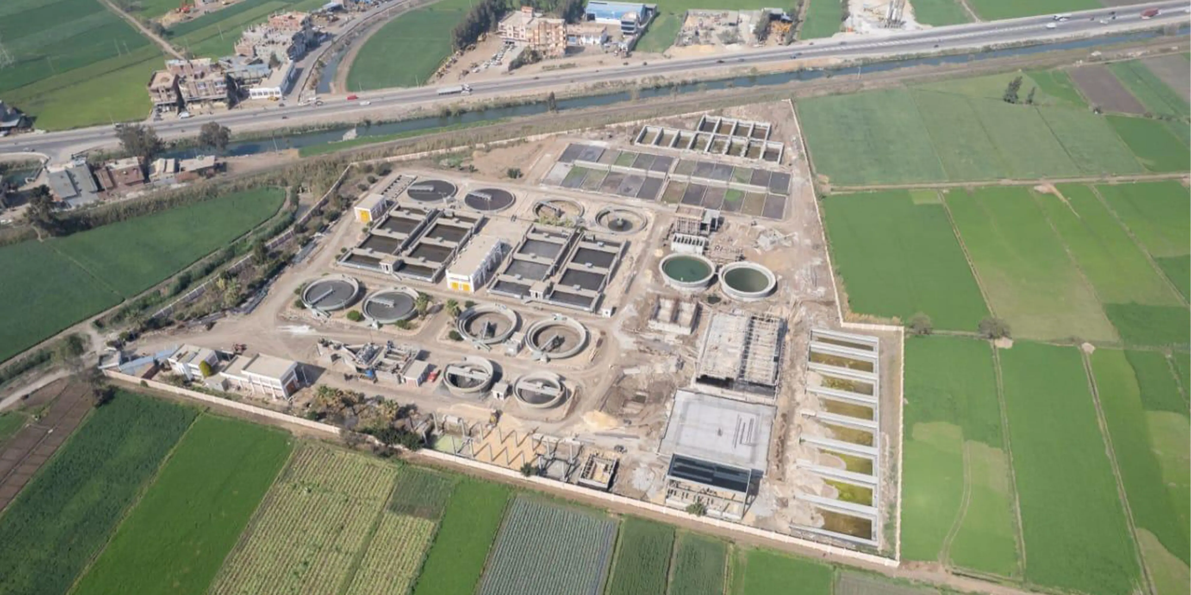 Extension de la station de traitement des eaux usées à Sherbin