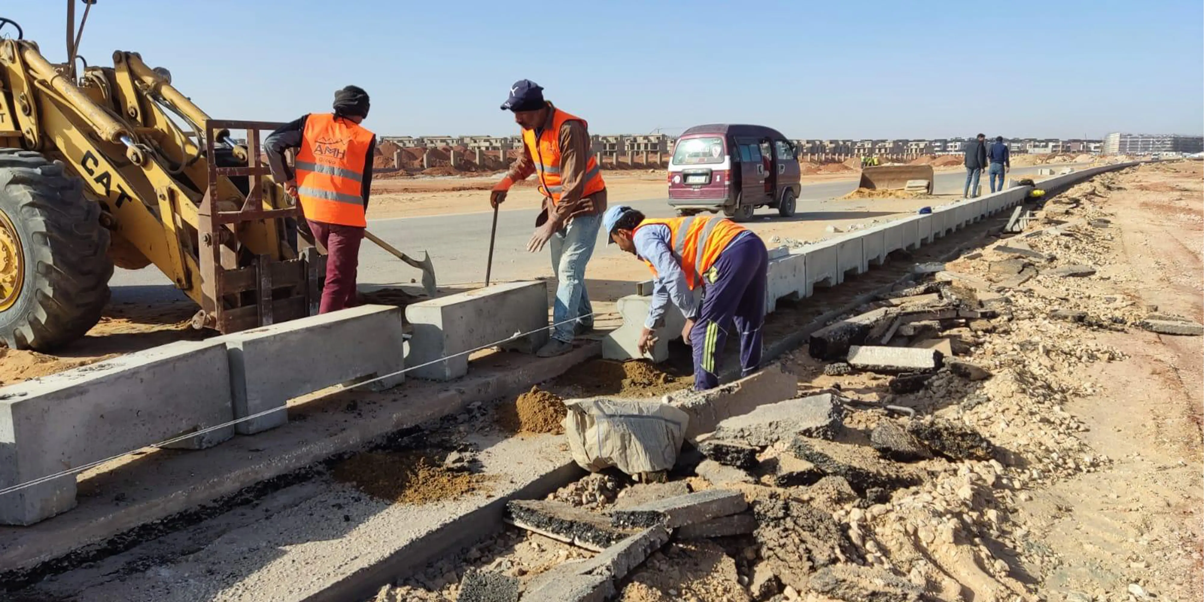 Travaux de finition et d'exécution du site pour la route 32