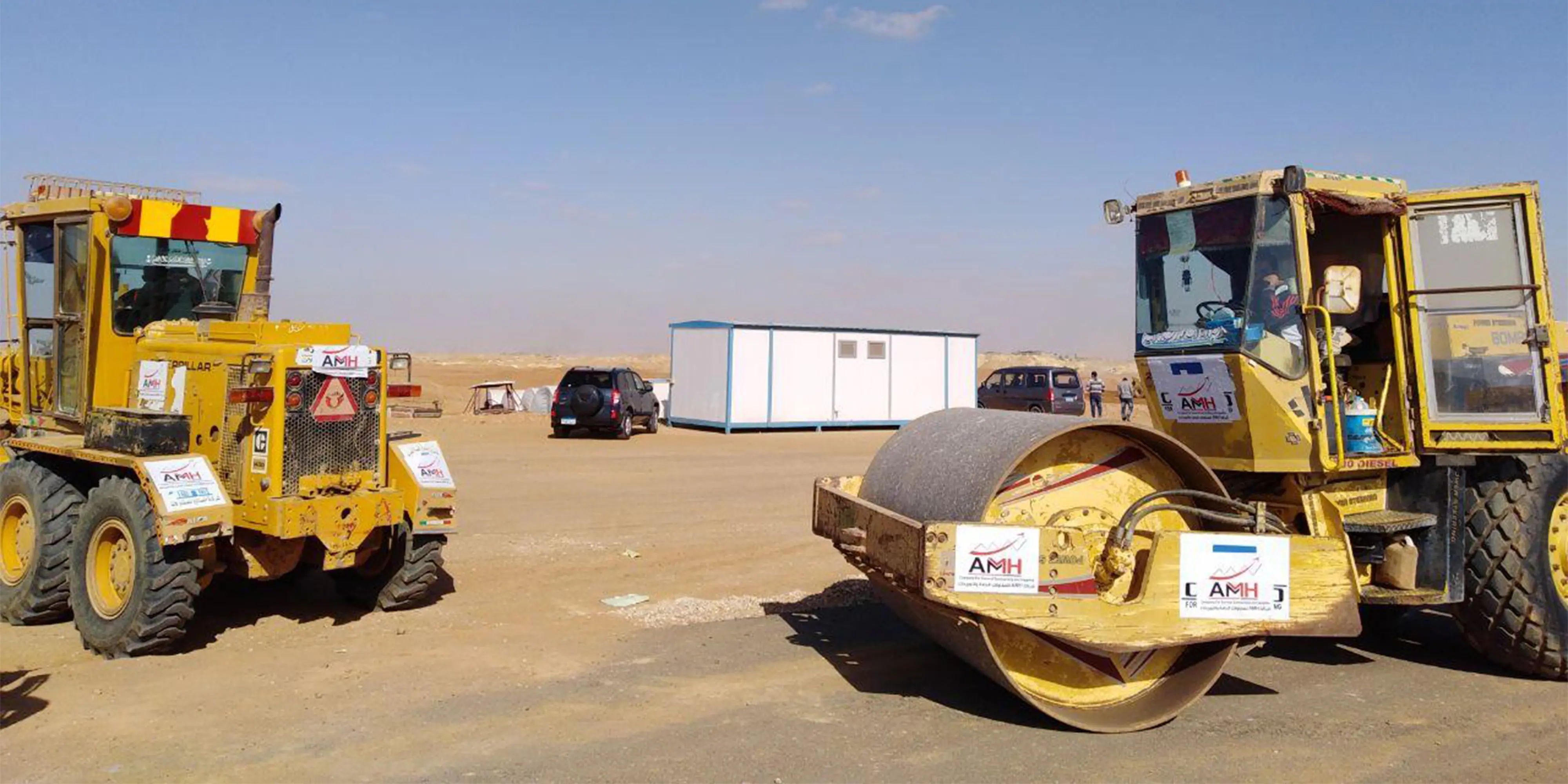 Travaux d'amélioration et de renforcement de la route Heliopolis-Belbiss désertique